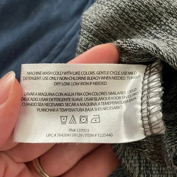 Orvis Men’s Long Sleeve Lounge Shirt M Heathered Blue Outdoor Base-layer Crew - Picture 8 of 8